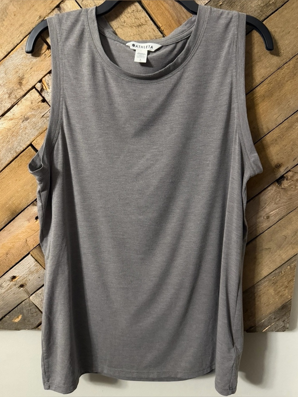 Athleta Women's Heather Gray Sleeveless Muscle Tank